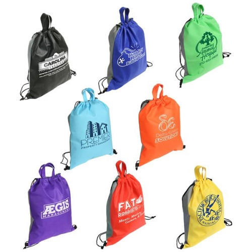 Glide Right Non-Woven Drawstring Backpack
