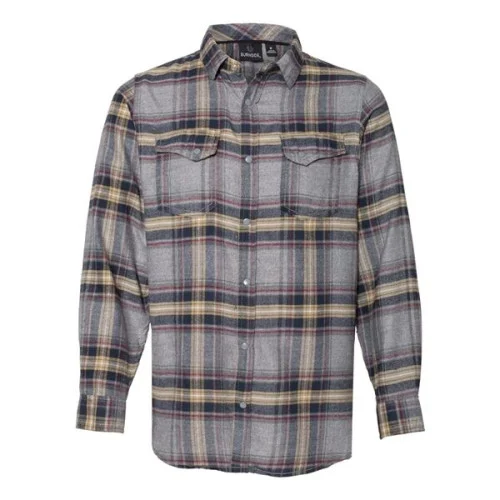 Burnside Snap Front Plaid Flannel Shirt