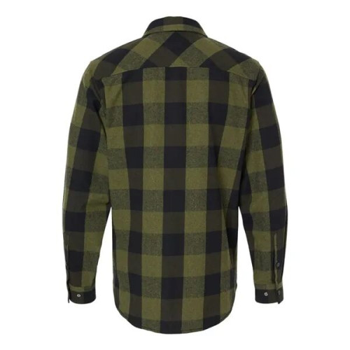Burnside Men's Snap Front Plaid Flannel Shirt