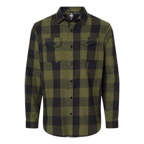 Burnside Snap Front Plaid Flannel Shirt