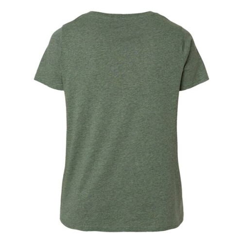 LAT Women's Curvy Collection Fine Jersey V-Neck Tee