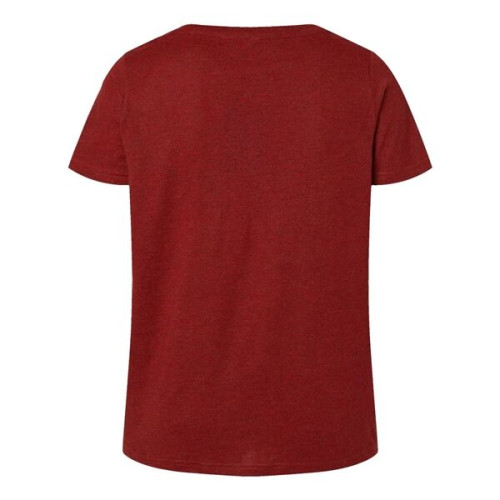 LAT Women's Curvy Collection Fine Jersey V-Neck Tee
