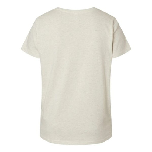 LAT Women's Curvy Collection Fine Jersey V-Neck Tee