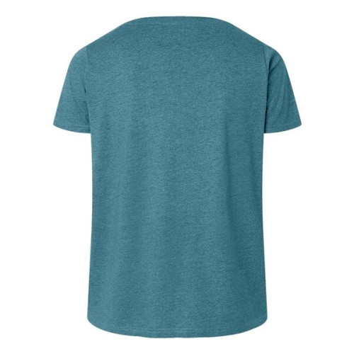 LAT Women's Curvy Collection Fine Jersey V-Neck Tee