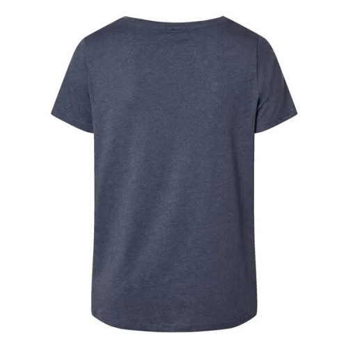 LAT Women's Curvy Collection Fine Jersey V-Neck Tee