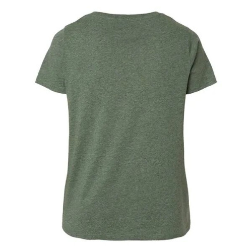 LAT Women's Curvy Collection Fine Jersey V-Neck Tee