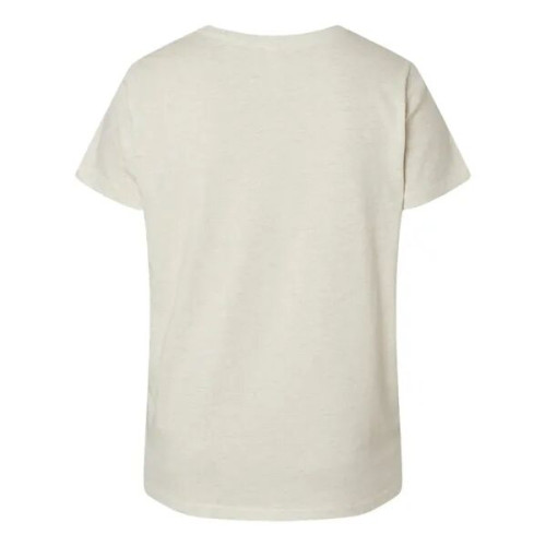 LAT Women's Curvy Collection Fine Jersey V-Neck Tee