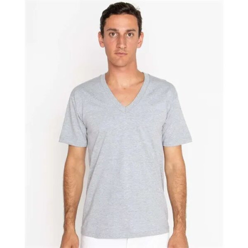 Los Angeles Apparel Unisex USA-Made Fine Jersey V-Neck T-...