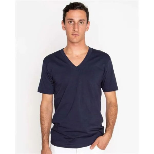 Los Angeles Apparel Unisex USA-Made Fine Jersey V-Neck T-...