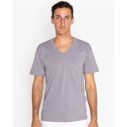 Los Angeles Apparel Unisex USA-Made Fine Jersey V-Neck T-...
