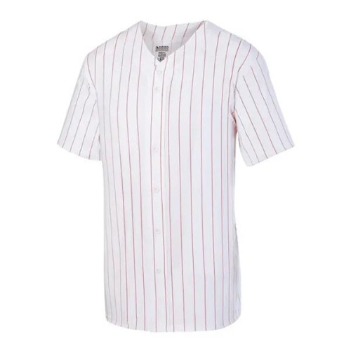 Augusta Sportswear Unisex Pinstripe Full Button Baseball ...