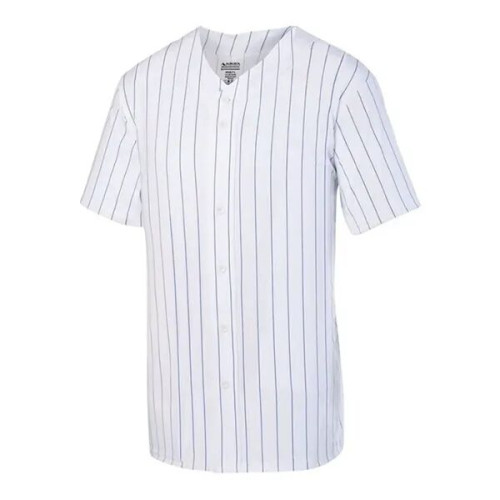Augusta Sportswear Unisex Pinstripe Full Button Baseball ...