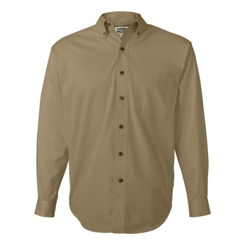 Sierra Pacific Long Sleeve Cotton Twill Shirt Tall Sizes