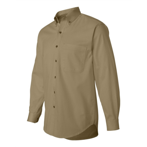 Sierra Pacific Long Sleeve Cotton Twill Shirt Tall Sizes