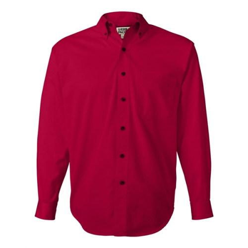 Sierra Pacific Long Sleeve Cotton Twill Shirt Tall Sizes