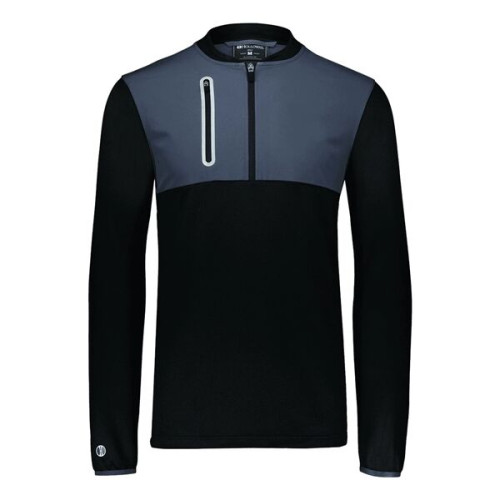Holloway Youth Weld Hybrid Quarter-Zip Pullover