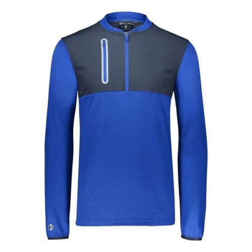 Holloway Youth Weld Hybrid Quarter-Zip Pullover
