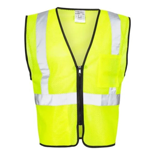 Kishigo Unisex Double-Pocket Zippered Economy Class 2 Vest