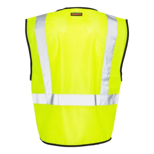 Kishigo Unisex Double-Pocket Zippered Economy Class 2 Vest