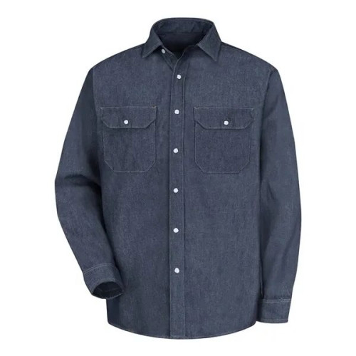 Red Kap Men's Deluxe Denim Long Sleeve Shirt