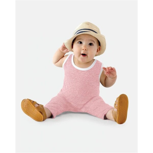 Rabbit Skins Infant Harborside Melange Tank Romper