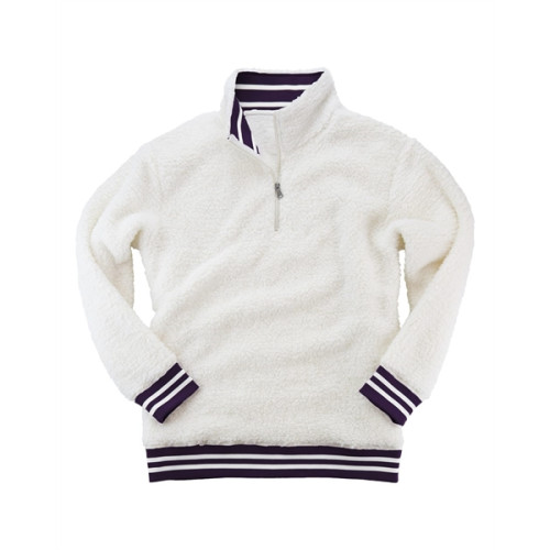 Boxercraft Unisex Varsity Sherpa Quarter-Zip Pullover