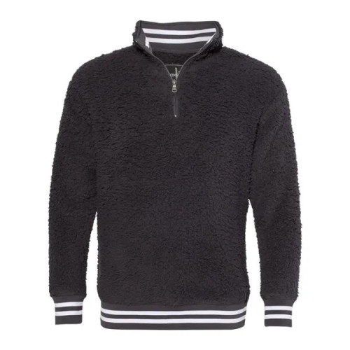 Boxercraft Unisex Varsity Sherpa Quarter-Zip Pullover