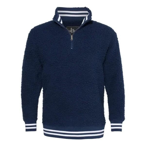 Boxercraft Unisex Varsity Sherpa Quarter-Zip Pullover