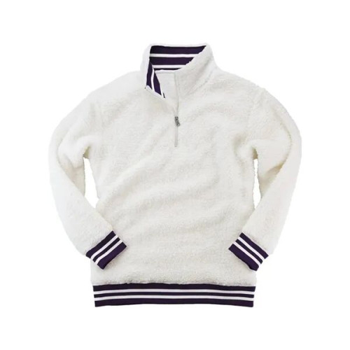 Boxercraft Unisex Varsity Sherpa Quarter-Zip Pullover
