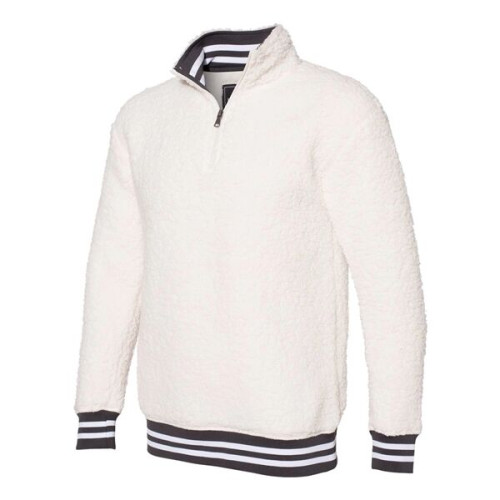 Boxercraft Unisex Varsity Sherpa Quarter-Zip Pullover