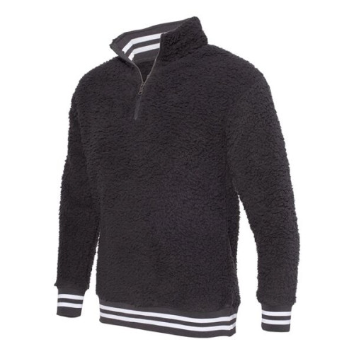 Boxercraft Unisex Varsity Sherpa Quarter-Zip Pullover