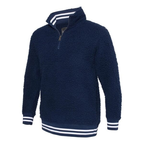 Boxercraft Unisex Varsity Sherpa Quarter-Zip Pullover
