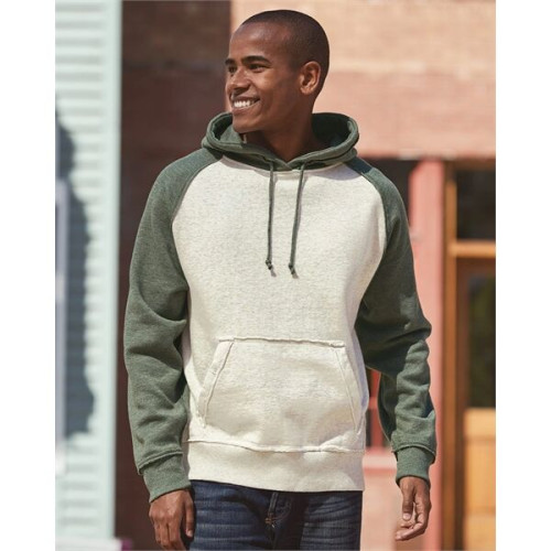 J. America Men's Vintage Heather Hooded Sweatshirt