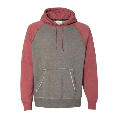 J. America Men's Vintage Heather Hooded Sweatshirt