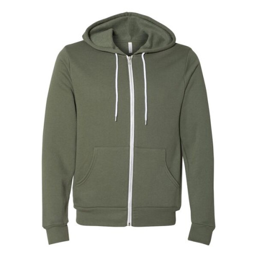 BELLA + CANVAS Unisex Sponge Fleece Full-Zip Hoodie Sweat...