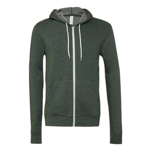 BELLA + CANVAS Unisex Sponge Fleece Full-Zip Hoodie Sweat...