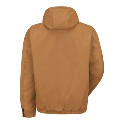 Red Kap Men's Blended Duck Zip-Front Hooded Jacket