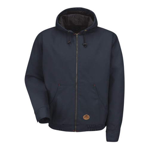 Red Kap Men's Blended Duck Zip-Front Hooded Jacket