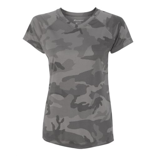 Champion Double Dry Women's V-Neck Performance T-Shirt