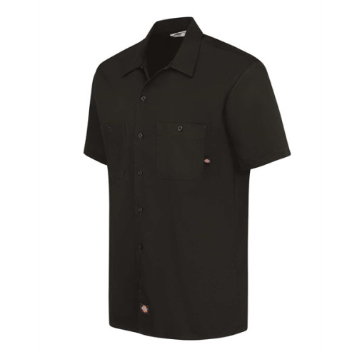 Dickies Men's Industrial Short Sleeve Cotton Work Shirt
