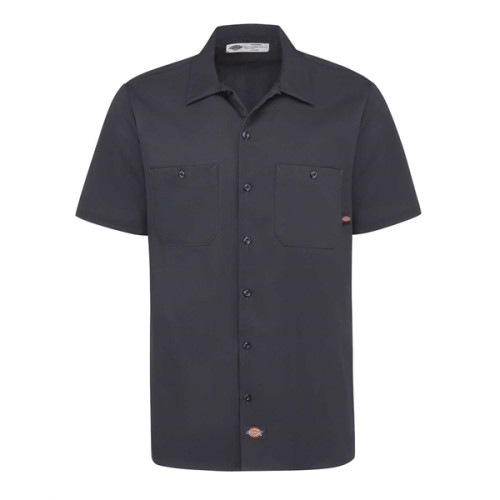 Dickies Men's Industrial Short Sleeve Cotton Work Shirt