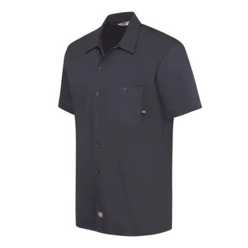 Dickies Men's Industrial Short Sleeve Cotton Work Shirt