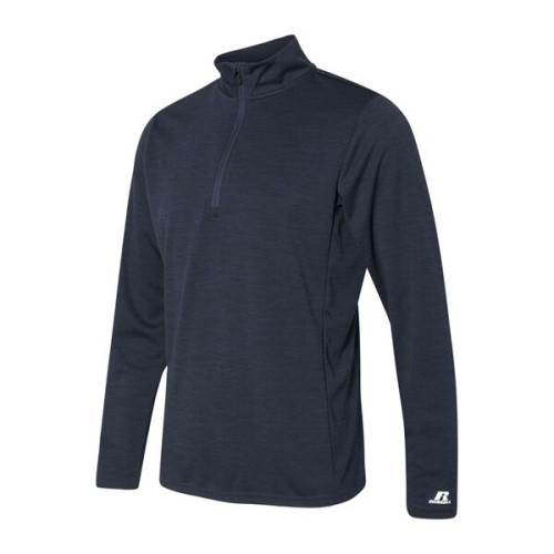Russell Athletic Men's Striated Quarter-Zip Pullover
