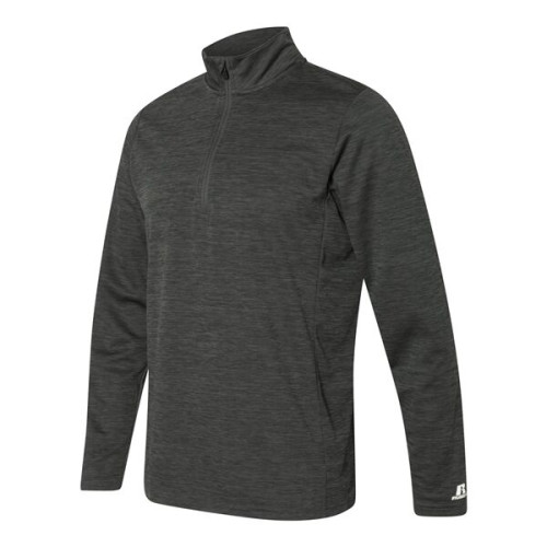 Russell Athletic Men's Striated Quarter-Zip Pullover