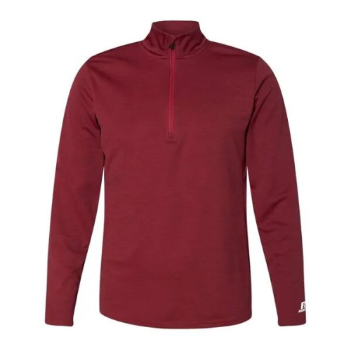 Russell Athletic Men's Striated Quarter-Zip Pullover