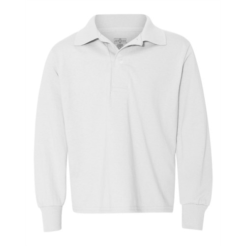 JERZEES SpotShield™ Youth Long Sleeve Polo
