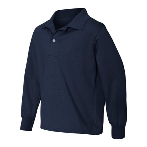 JERZEES SpotShield™ Youth Long Sleeve Polo
