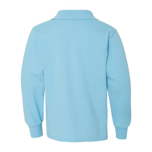 JERZEES SpotShield™ Youth Long Sleeve Polo