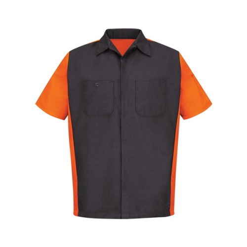 Red Kap Short Sleeve Automotive Crew Shirt - Long Sizes