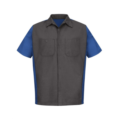 Red Kap Short Sleeve Automotive Crew Shirt - Long Sizes